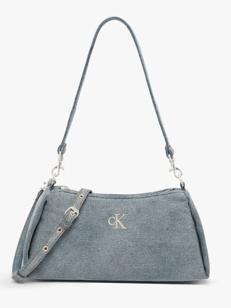 Schoudertas Logo Denim Katoen Calvin klein jeans Blauw logo denim 4F3222G