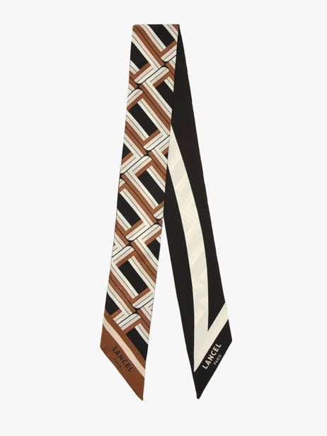 Zijden Lint Monogram 82x5,5cm Lancel Zwart charms A13495