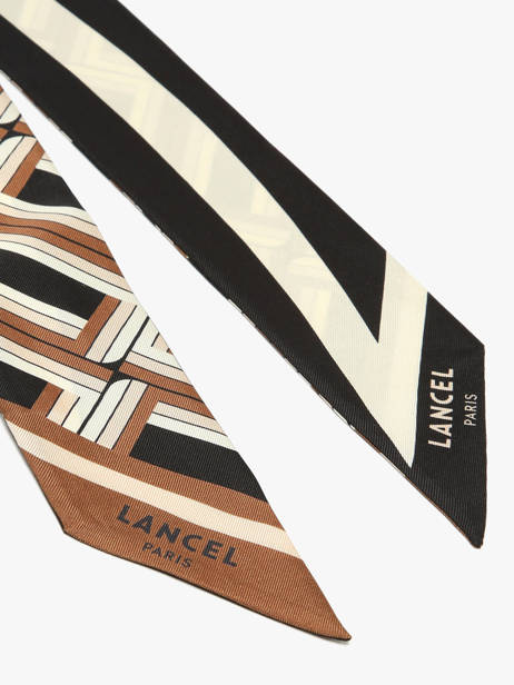 Zijden Lint Monogram 82x5,5cm Lancel Zwart charms A13495 ander zicht 1