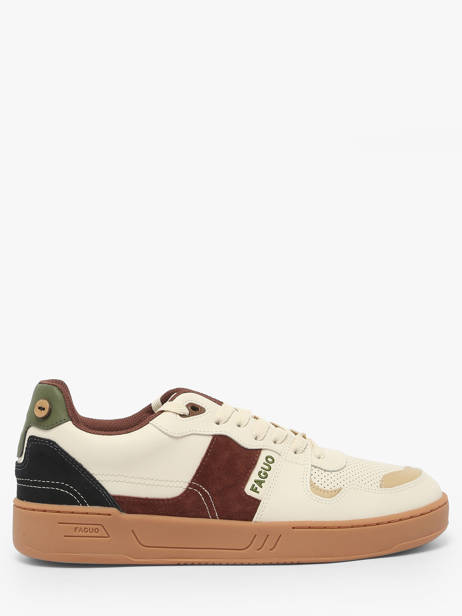 Ceiba Sneakers Uit Leder Faguo Beige men 23CG3206