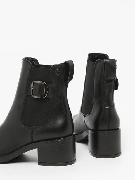 Enkellaarsjes Met Hak Uit Leder Tamaris Zwart women 45 ander zicht 3