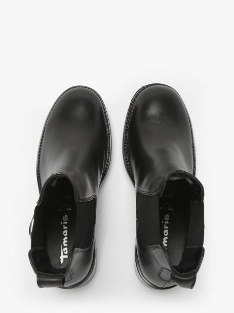 Enkellaarsjes Met Hak Uit Leder Tamaris Zwart women 45 ander zicht 4