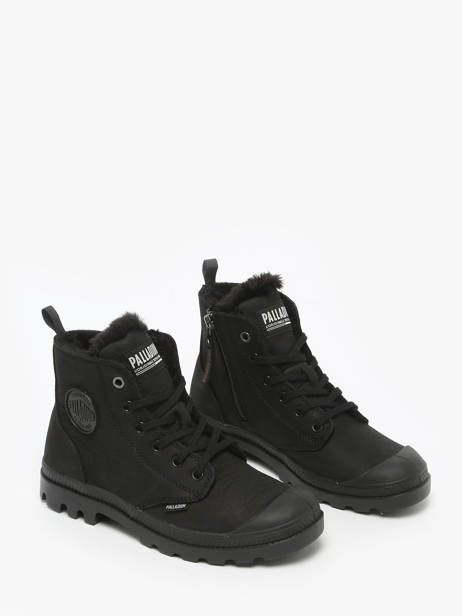 Enkellaarsjes Pampa Hi Zip Wl Uit Leder Palladium Zwart women 95982010 ander zicht 2