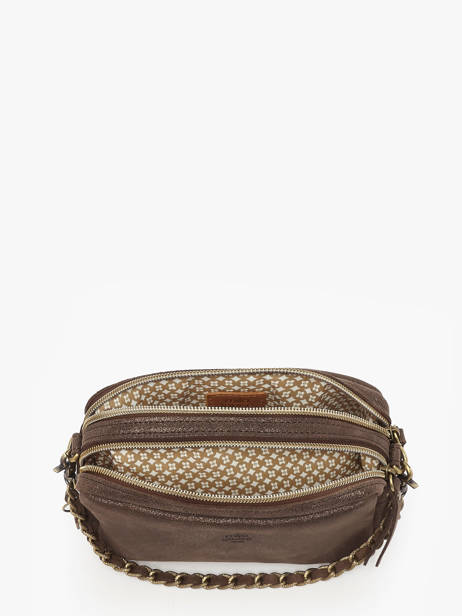 Cross Body Tas Vintage Leder Mila louise Bruin vintage 23673XSX ander zicht 3