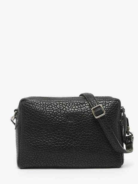 Cross Body Tas Vintage Leder Mila louise Zwart vintage 23673LE ander zicht 4