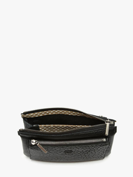 Portemonnee Leder Mila louise Zwart vintage 3802EC ander zicht 1