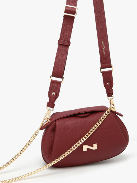 Cross Body Tas Nymphea Leder Nathan baume Rood nymphea 2 ander zicht 2