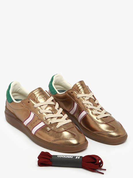 Sneakers Uit Leder Coolway Goud women 7693294 ander zicht 2