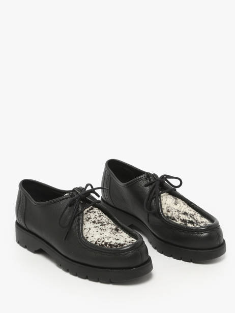 Derby Veterschoenen Uit Leder Kleman Zwart women PADRINIB ander zicht 1