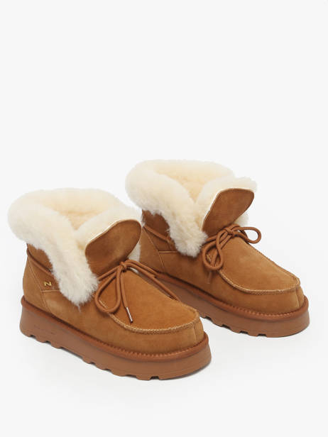 Enkellaarsjes Uit Leder Nathan baume Bruin women 252N8601 ander zicht 1