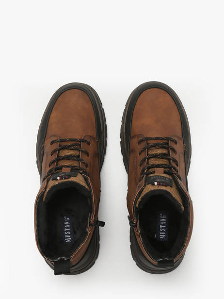 Enkellaarzen Mustang Bruin men M0101004 ander zicht 3