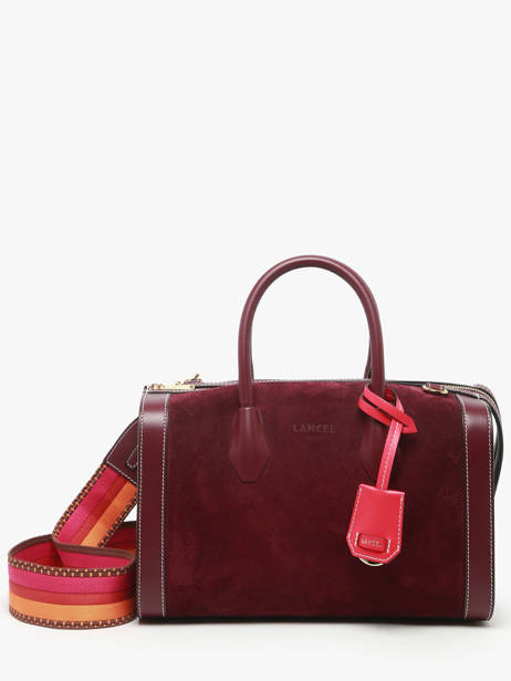 Bowlingtas M Bcbg Sude Leder Lancel Rood bcbg A13693