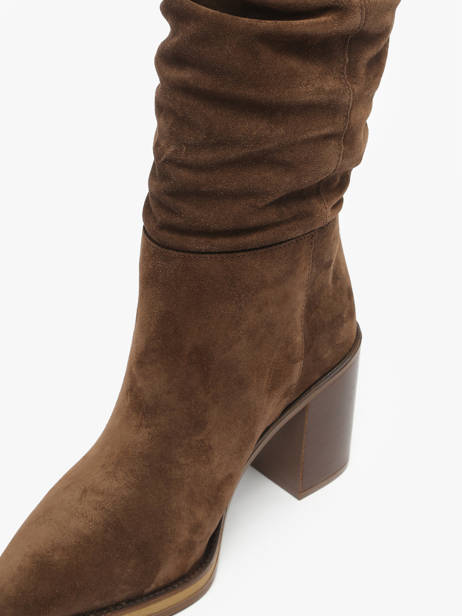 Laarzen Met Hak Uit Leder Alpe Bruin women 52191133 ander zicht 3