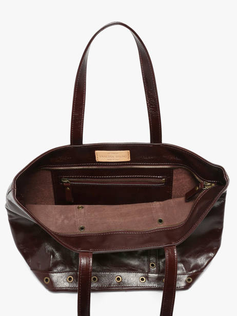 Schoudertas Le Cabas M In Gekreukeld Leder Vanessa bruno Rood cabas cuir 82V40378 ander zicht 3