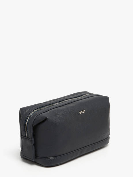 Toiletzak Hugo boss Blauw grained HTC518N ander zicht 1