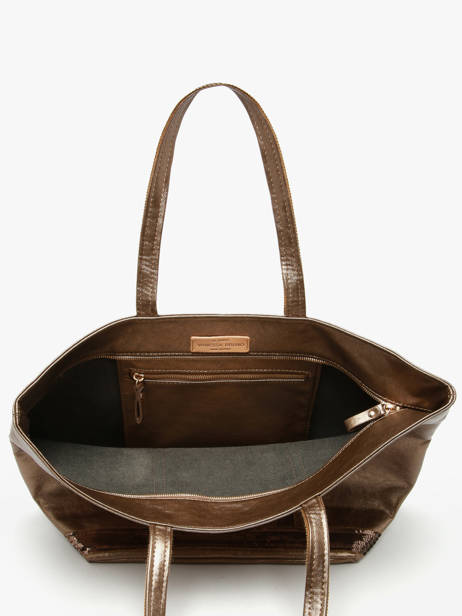 Schoudertas Cabas Vanessa bruno Goud cabas 20V40409 ander zicht 3