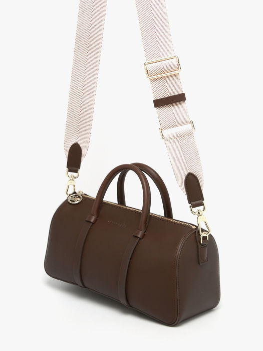 Longchamp Daylong chevron Handtas Bruin