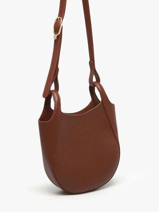 Longchamp Le foulonné Cross bodytas Bruin