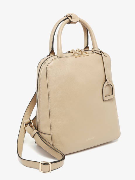 Rugzak Tradition Leder Etrier Beige tradition ETRAB37S ander zicht 2
