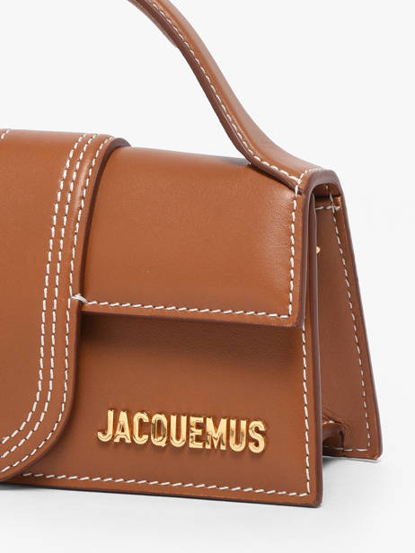 Preloved Mini Bambino Cross Body Tas Leder Jacquemus Bruin second life 1560098 ander zicht 2