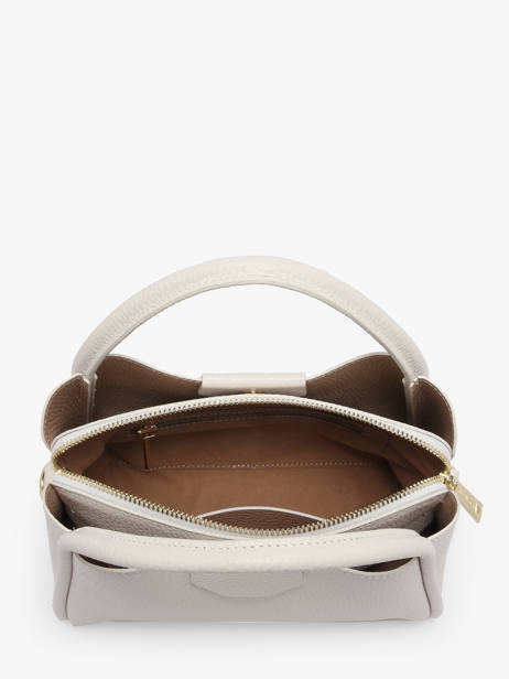 Handtassen Ida Double Leder Lancaster Wit ida double 83 ander zicht 3