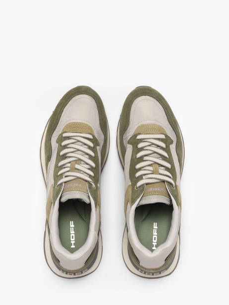 Sneakers Uit Leder Hoff Groen men 12602403 ander zicht 4