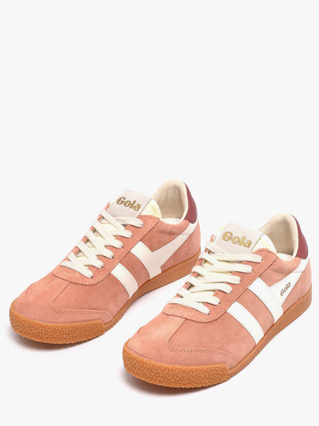 Sneakers Uit Leder Gola Roze women CLB538LU ander zicht 1