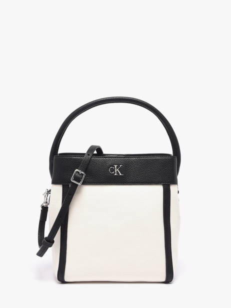 Handtas Hardware Monogram Katoen Calvin klein jeans Wit hardware monogram 4F3348G