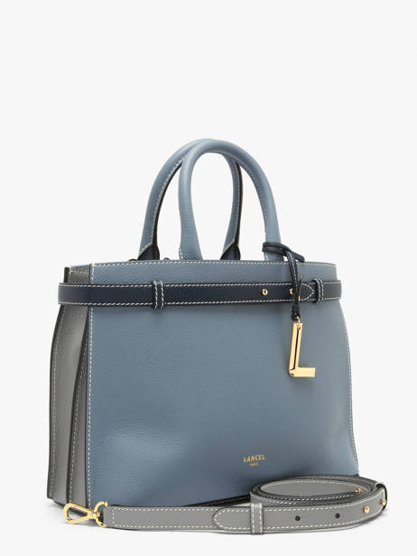 Handtas Faubourg Leder Lancel Blauw faubourg A13548 ander zicht 2