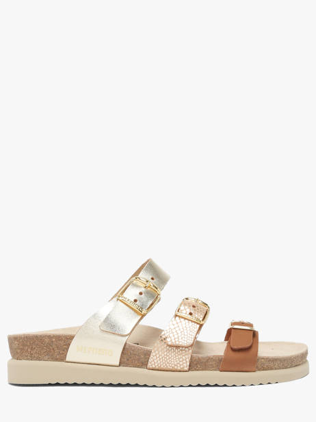 Slippers Uit Leder Mephisto Goud women P5146954