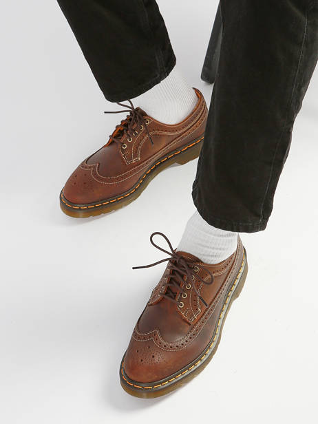 Derby Veterschoenen 3989 Uit Leder Dr martens Bruin men 40553201 ander zicht 1