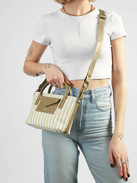 Cross Body Tas Kba Mariniere Osier Lancaster Beige kba mariniere osier 78 ander zicht 1