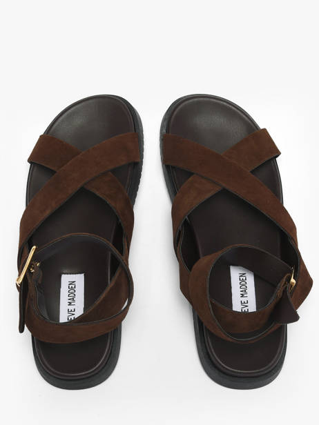 Sandalen Uit Leder Steve madden Groen women 11004935 ander zicht 2