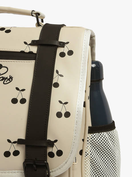 Rugzak 3 Compartimenten Cameleon Beige vintage north PBVWSD39 ander zicht 5