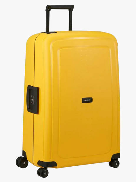 Harde Reiskoffer S'cure Samsonite Geel s'cure 10U002 ander zicht 2