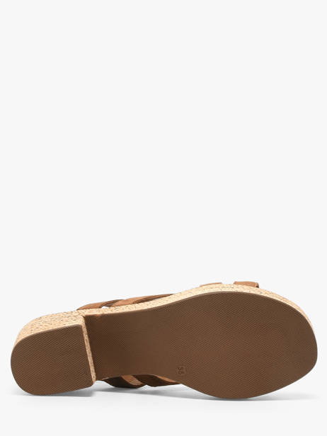 Sandalen Met Hak Uit Leder Aliwell Bruin women A126024 ander zicht 4