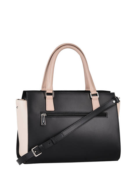 Handtas Lancaster Zwart smooth 3 ander zicht 3