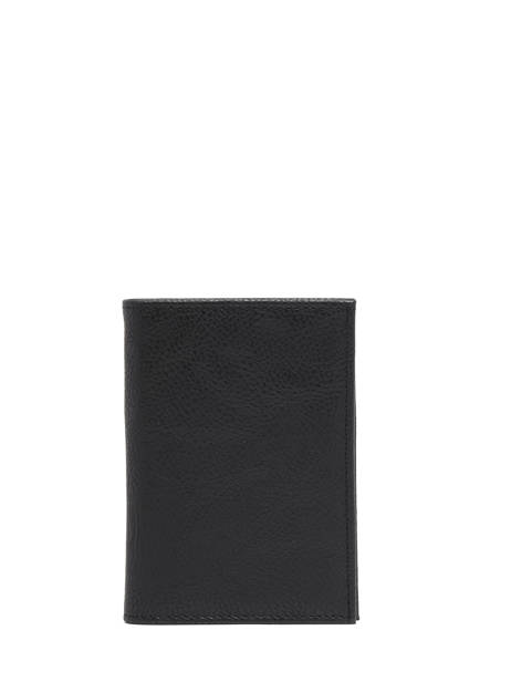 Portefeuille Met Portemonnee Leder Miniprix Zwart essentiel 8319