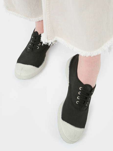 Sneakers Bensimon Zwart women HAT01 ander zicht 2