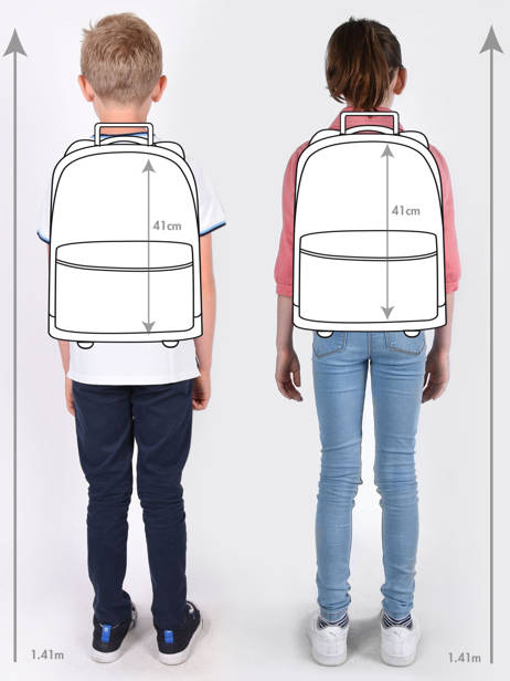 Rugzak Op Wieltjes 2 Compartimenten Tann's Blauw les fantaisies f 73265 ander zicht 1